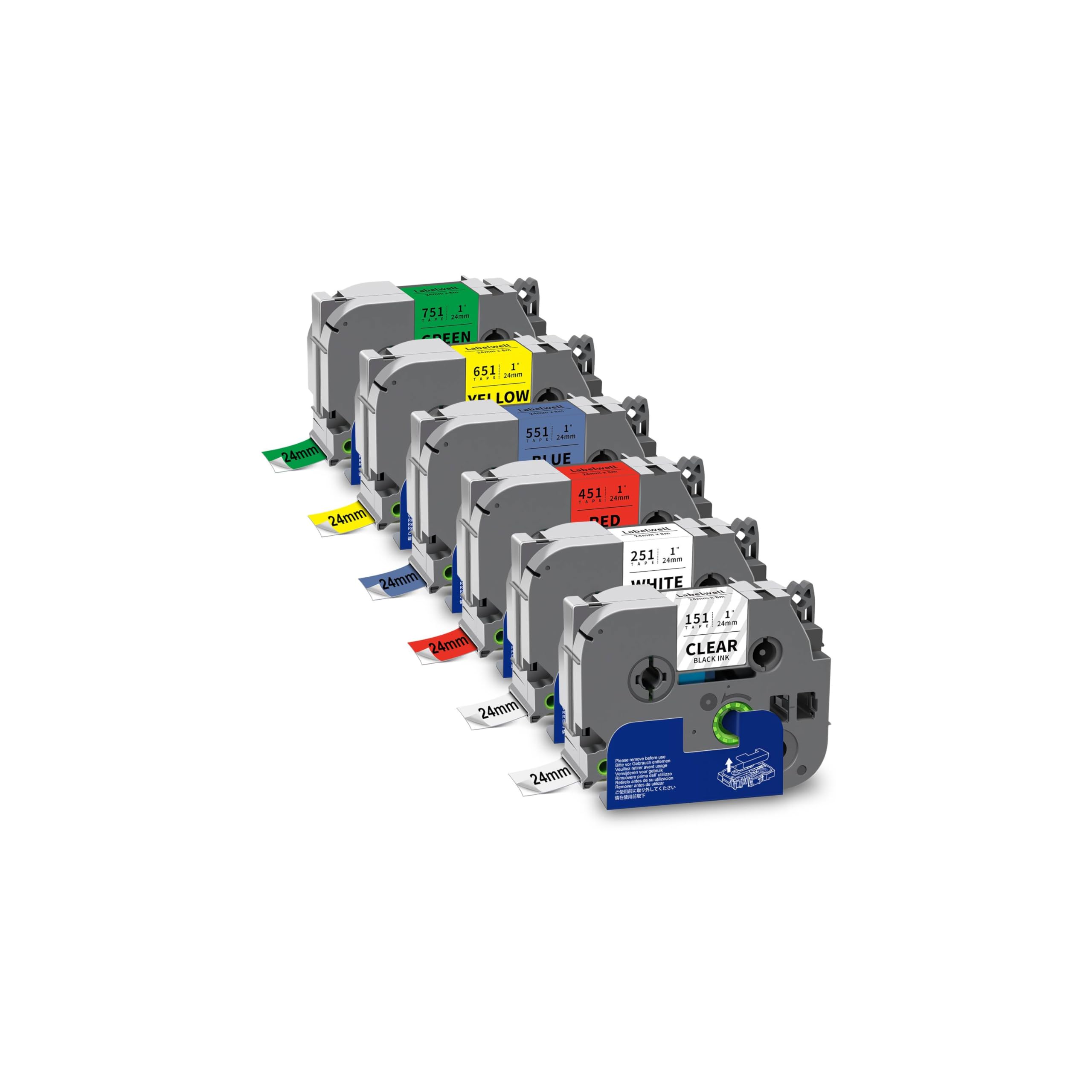Amazon.com: Labelwell 6-Pack TZe 24mm 0.94